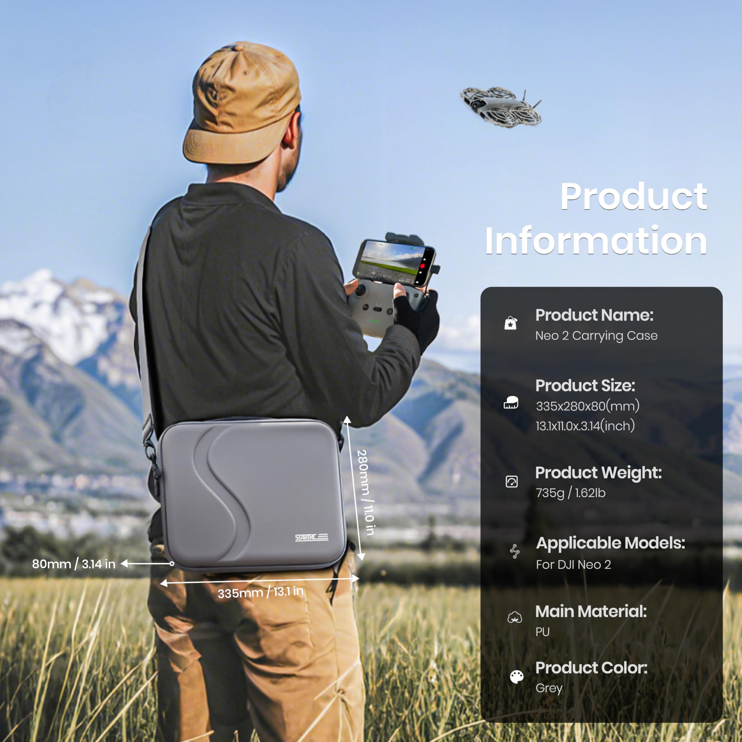 Rc Helicopter Bag - Draagtas voor DJI Neo 2 accessoires