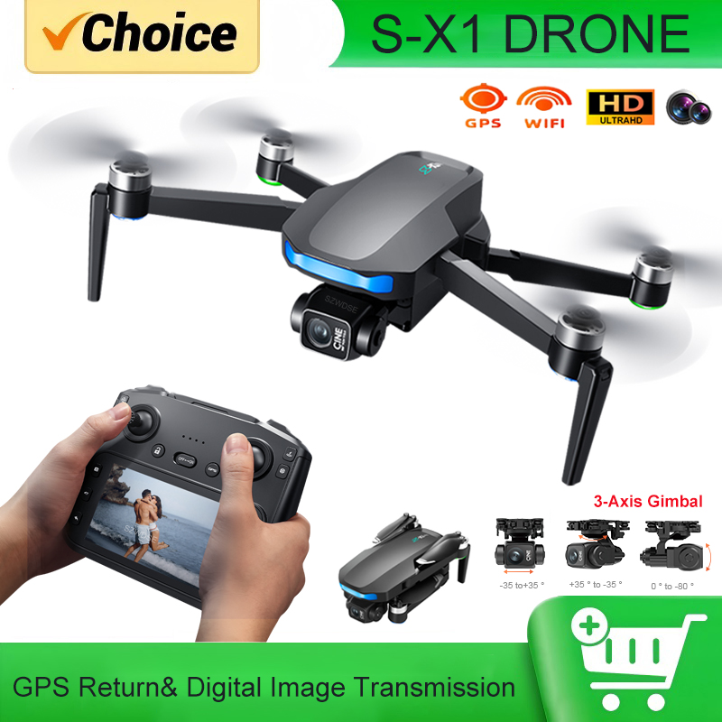S-X1 MAX GPS-drone met 3-assig - Rc Helicopter Charger recensie en prijs