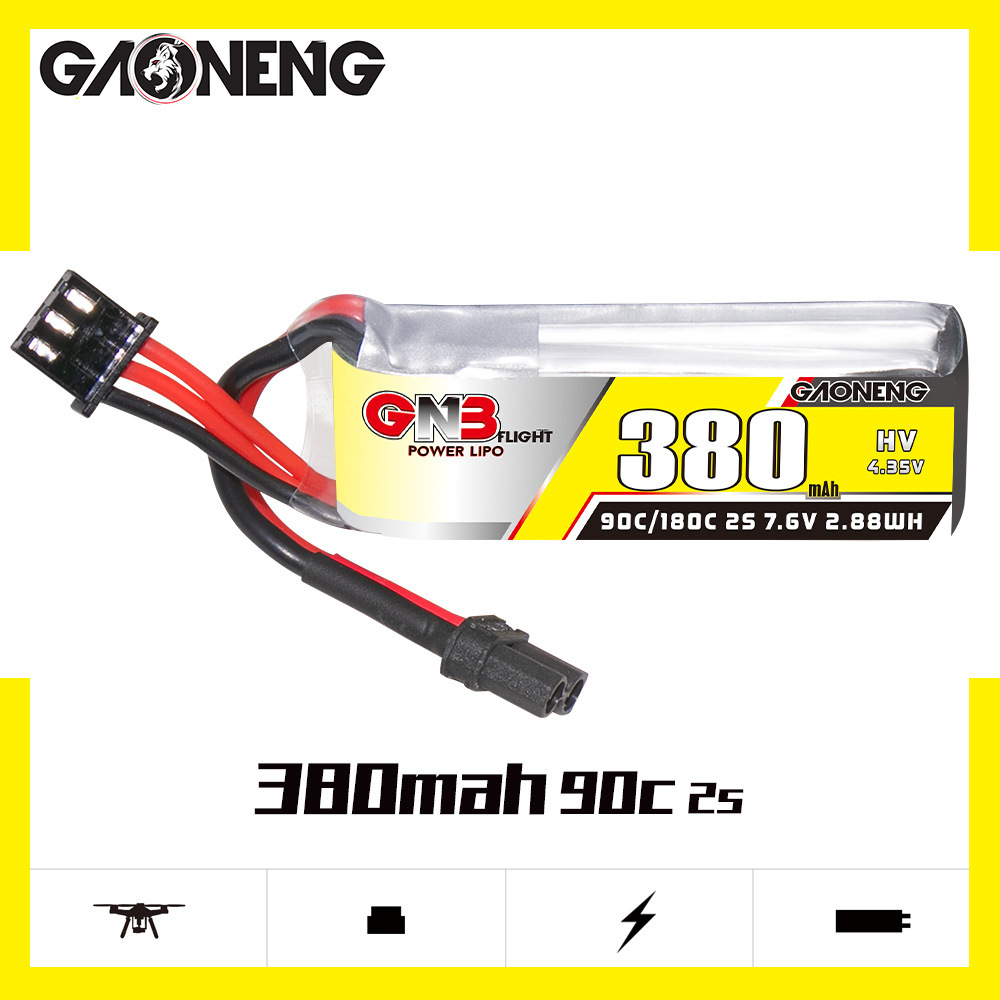 GNB 2S 7.6V 380mAh 90C/180C Li - Rc Helicopter Coaxial recensie en prijs