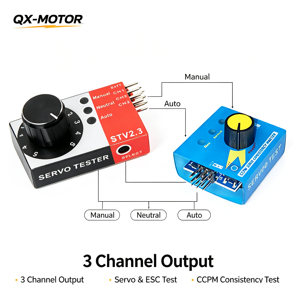 RC Servo Tester 3 Kanaals CCPM - Rc Helicopter Battery recensie en prijs